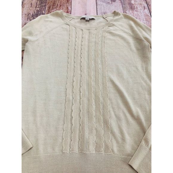 Loft Ruffle front sweater size M - Picture 2 of 5